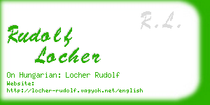 rudolf locher business card